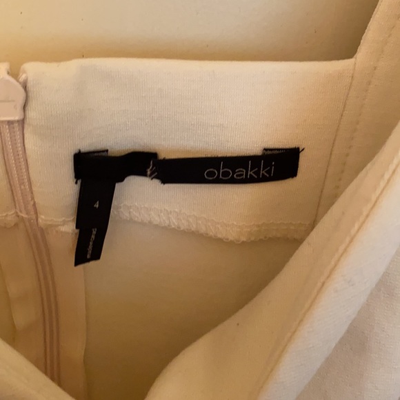 New with tags Obakki cream dress - Picture 3 of 6